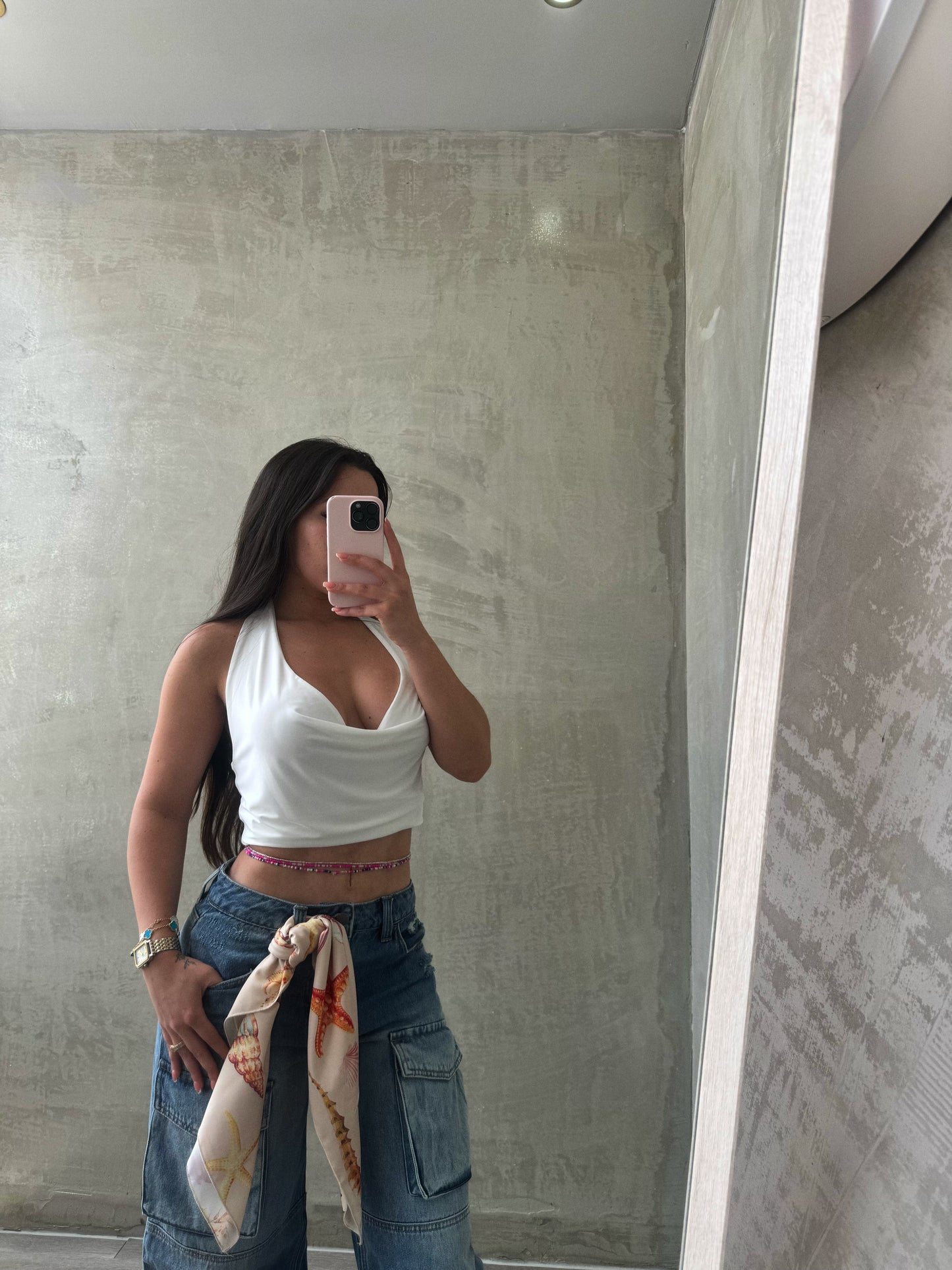 Off White Halter Top RESTOCK