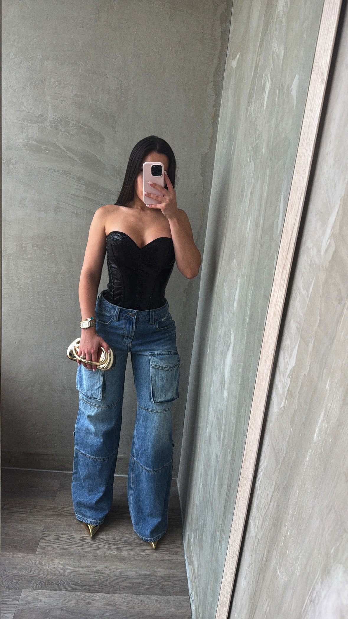 Mid Rise Cargo Denim RESTOCK