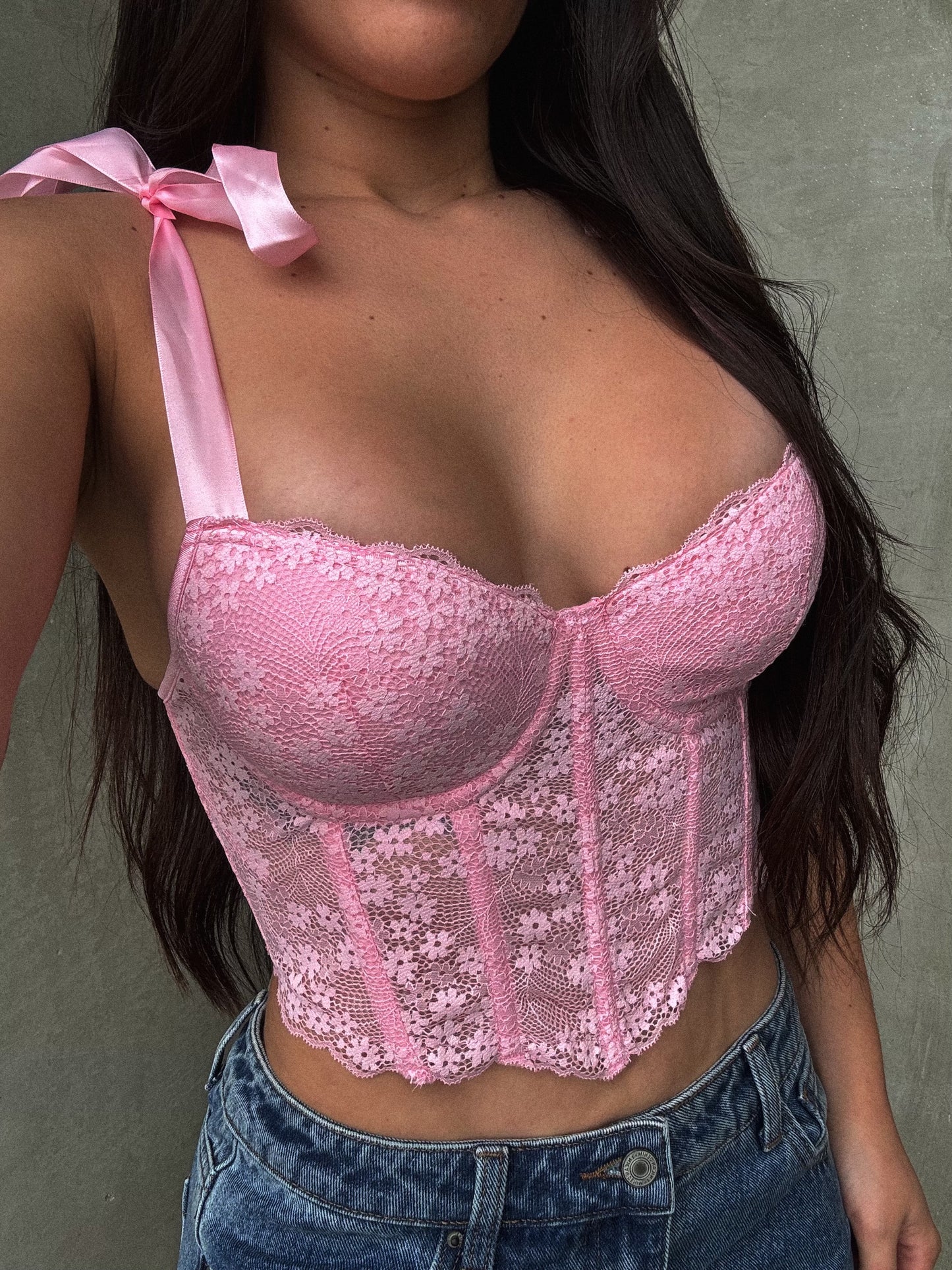 Light Pink Lace Corset