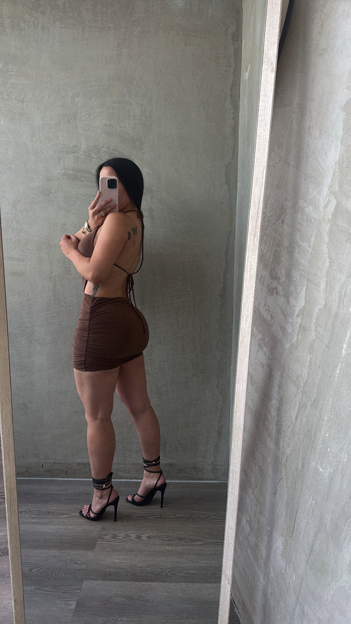 Mocha Halter Dress