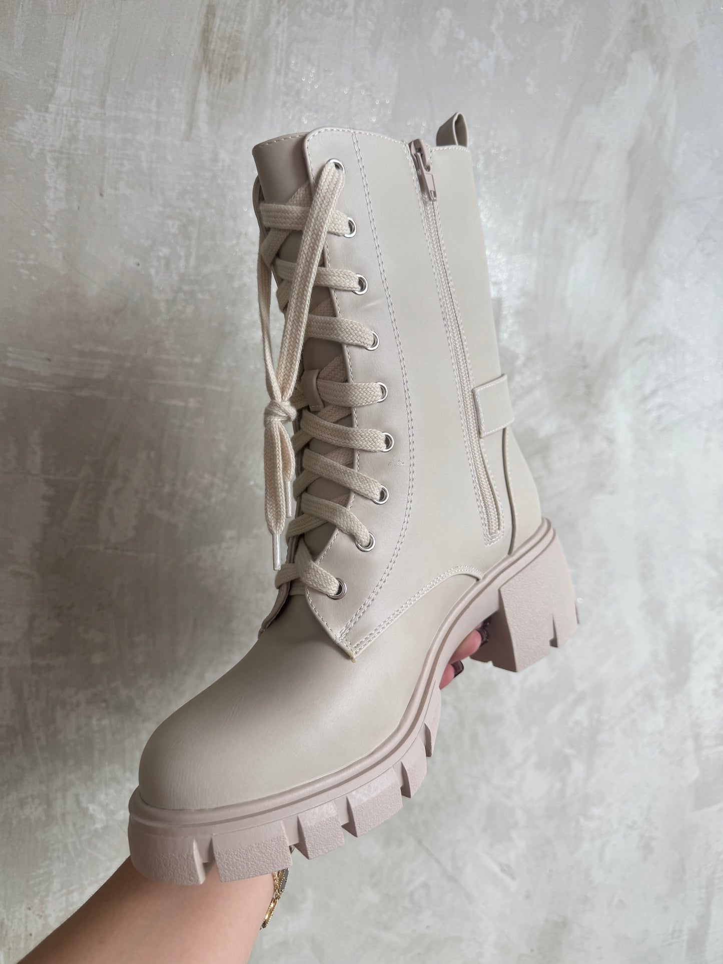 Off White Combat Boots