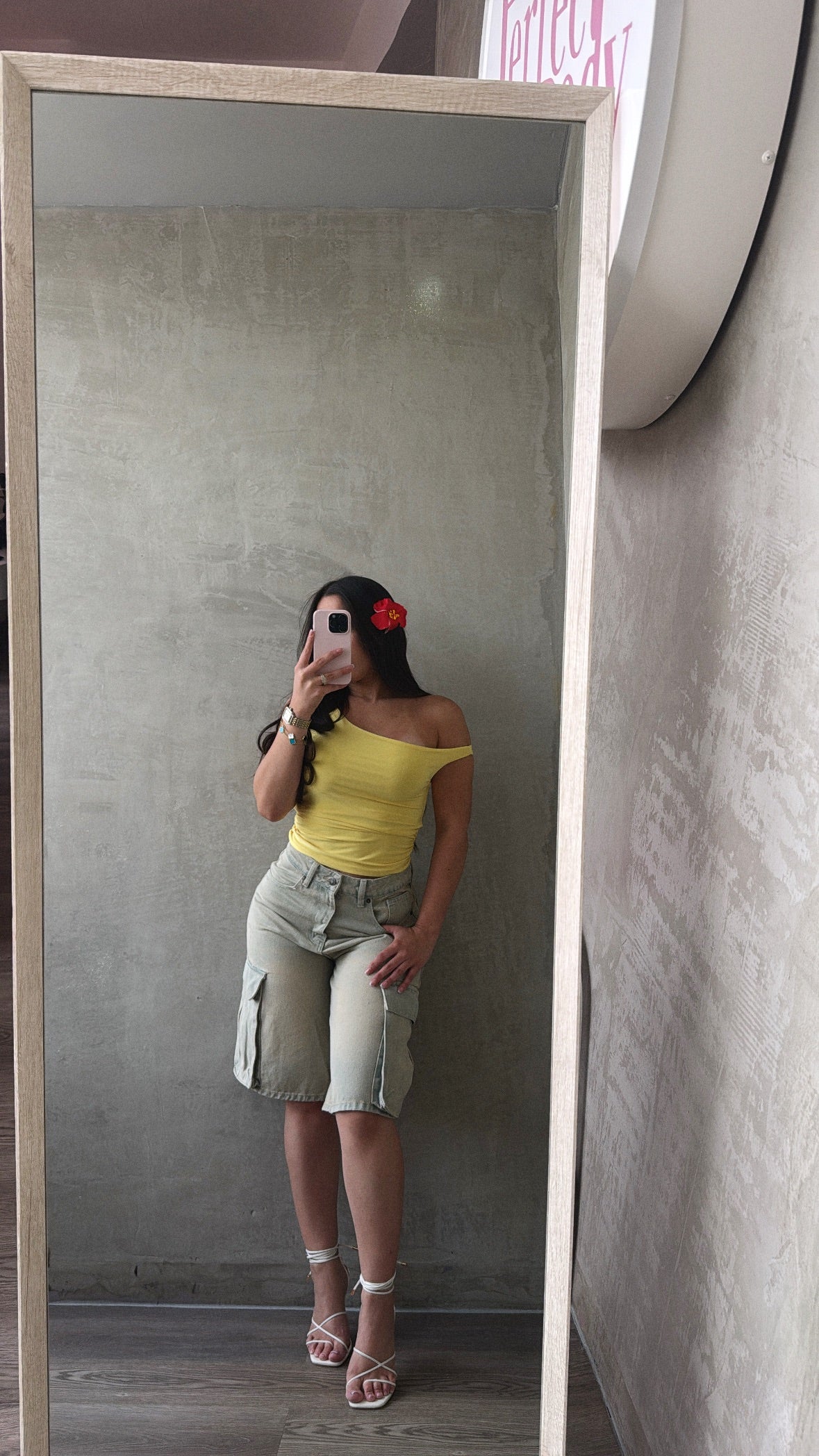 Yellow Asymmetrical Top