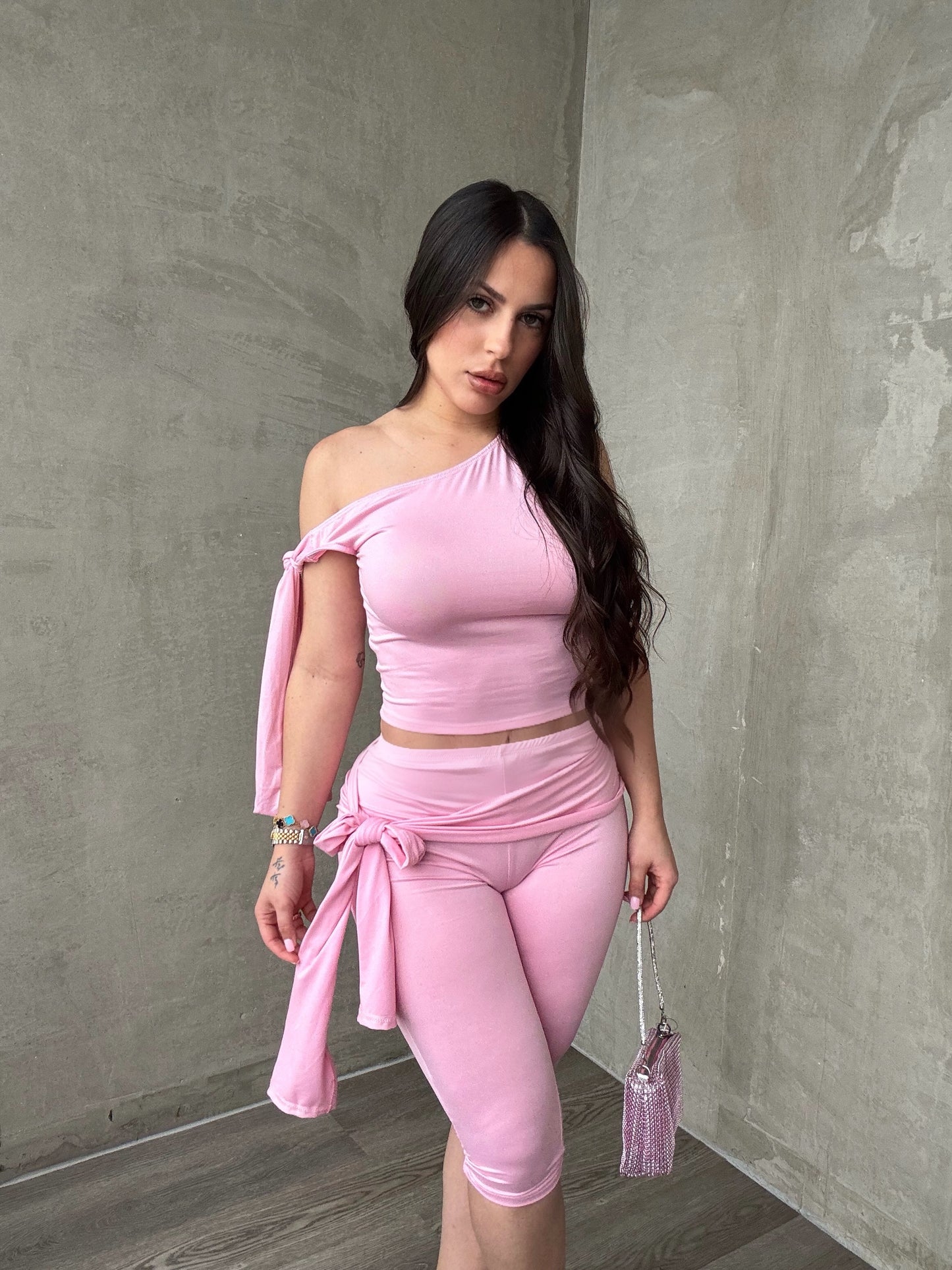 Light Pink Capri Set