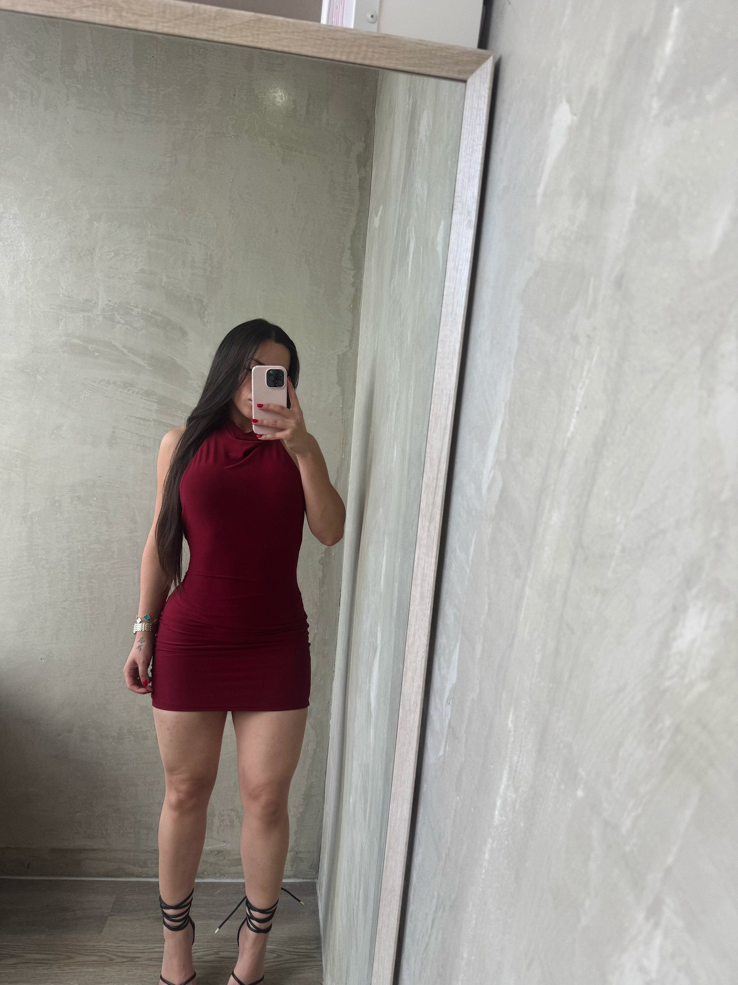 Burgundy Dress