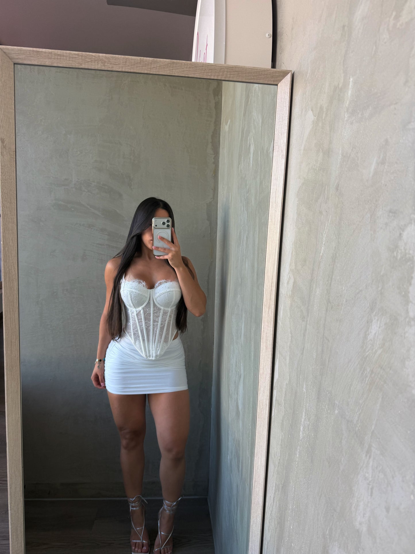 Off White Rushed Skirt