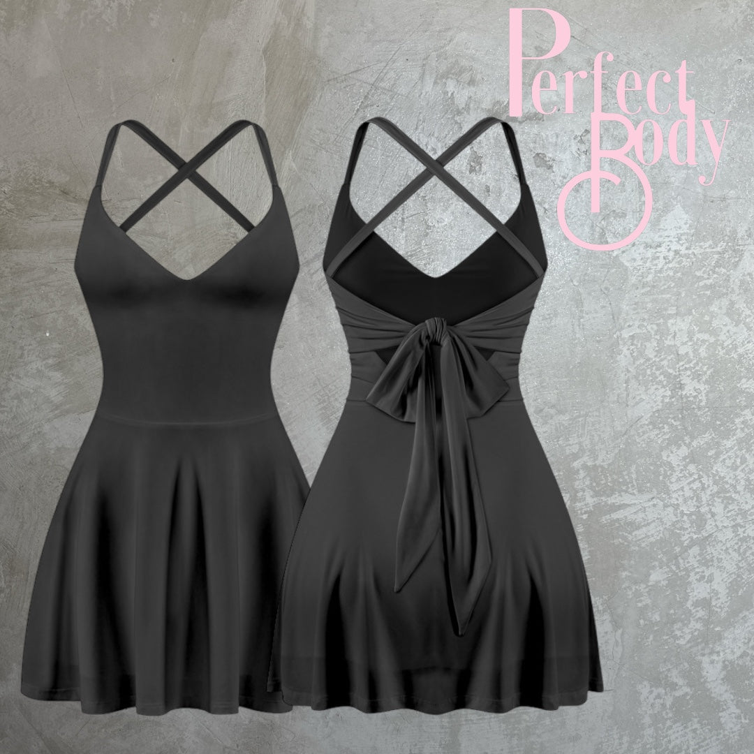 Black Pleated Dress