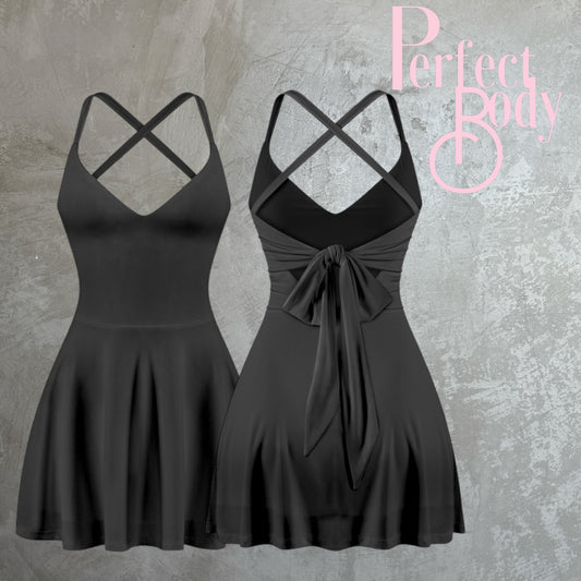 Black Pleated Dress