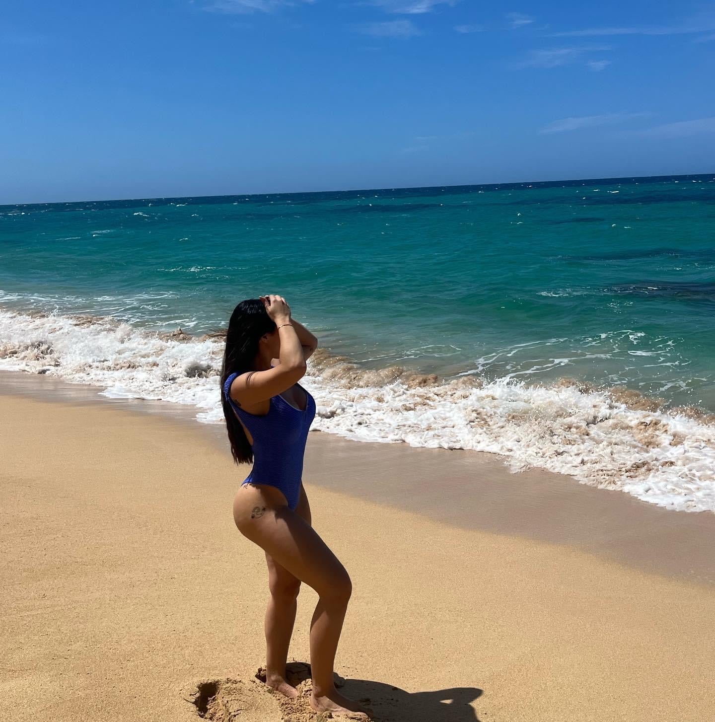 Blue One Piece Bikini