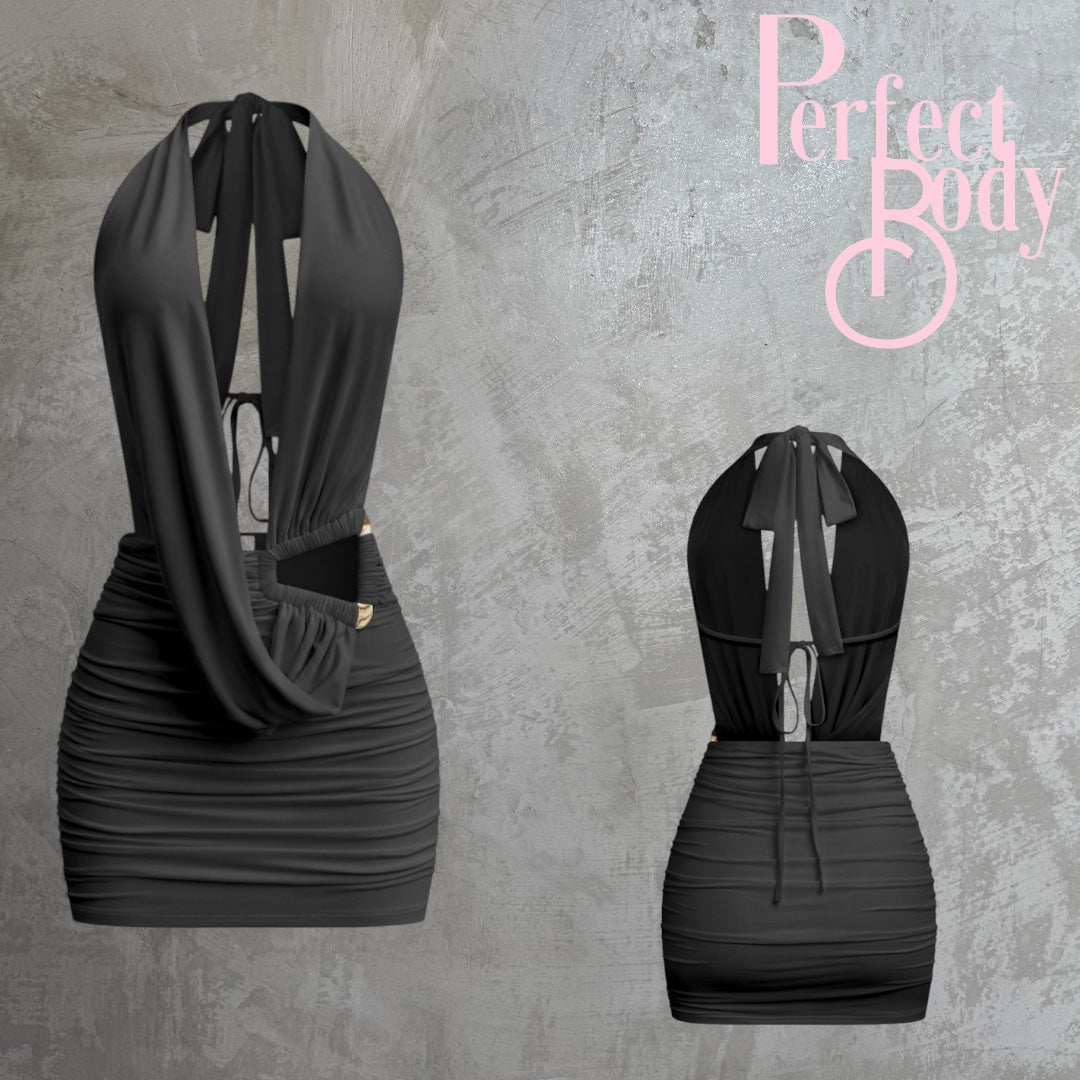 Black Halter Dress