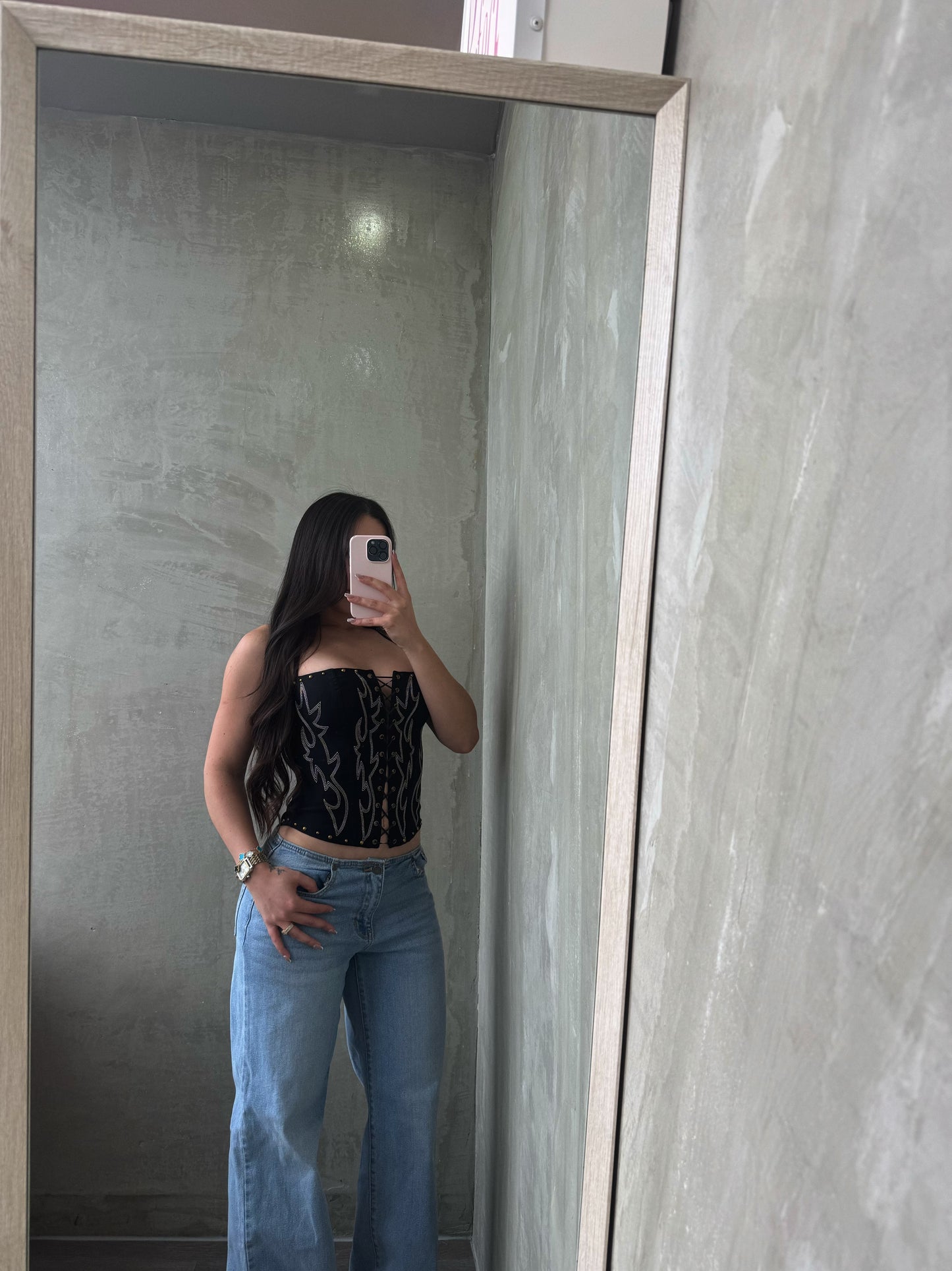 Black Western Bustier