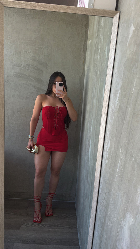Red Mini Skirt