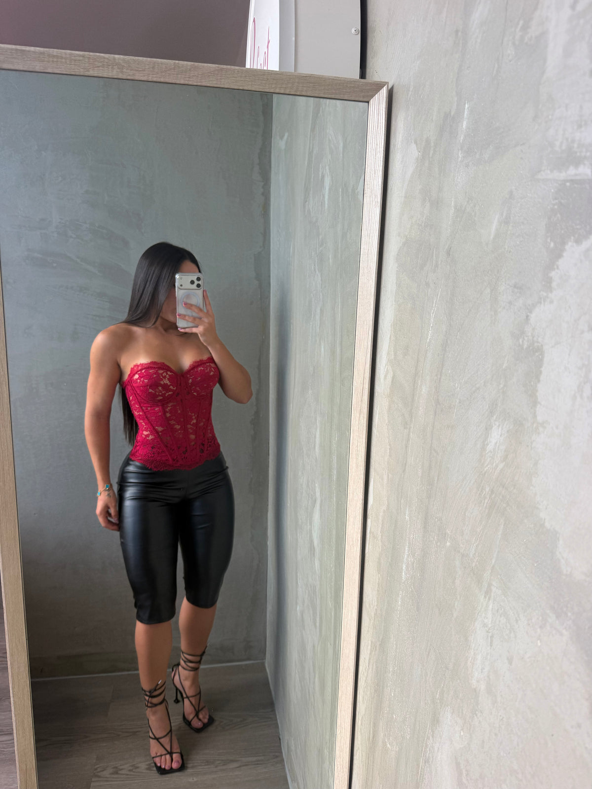 Black Leather Capri Pants