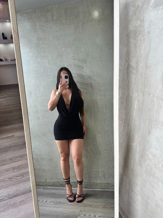 Black Halter Dress