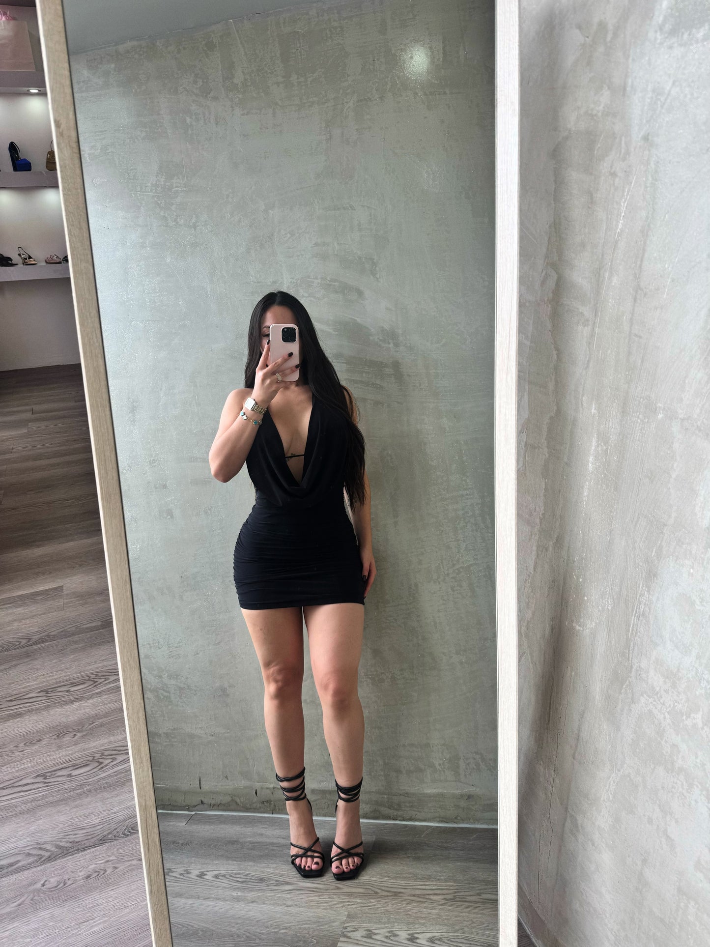 Black Halter Dress