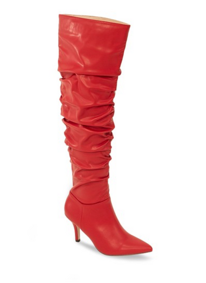 Red Leather Boots