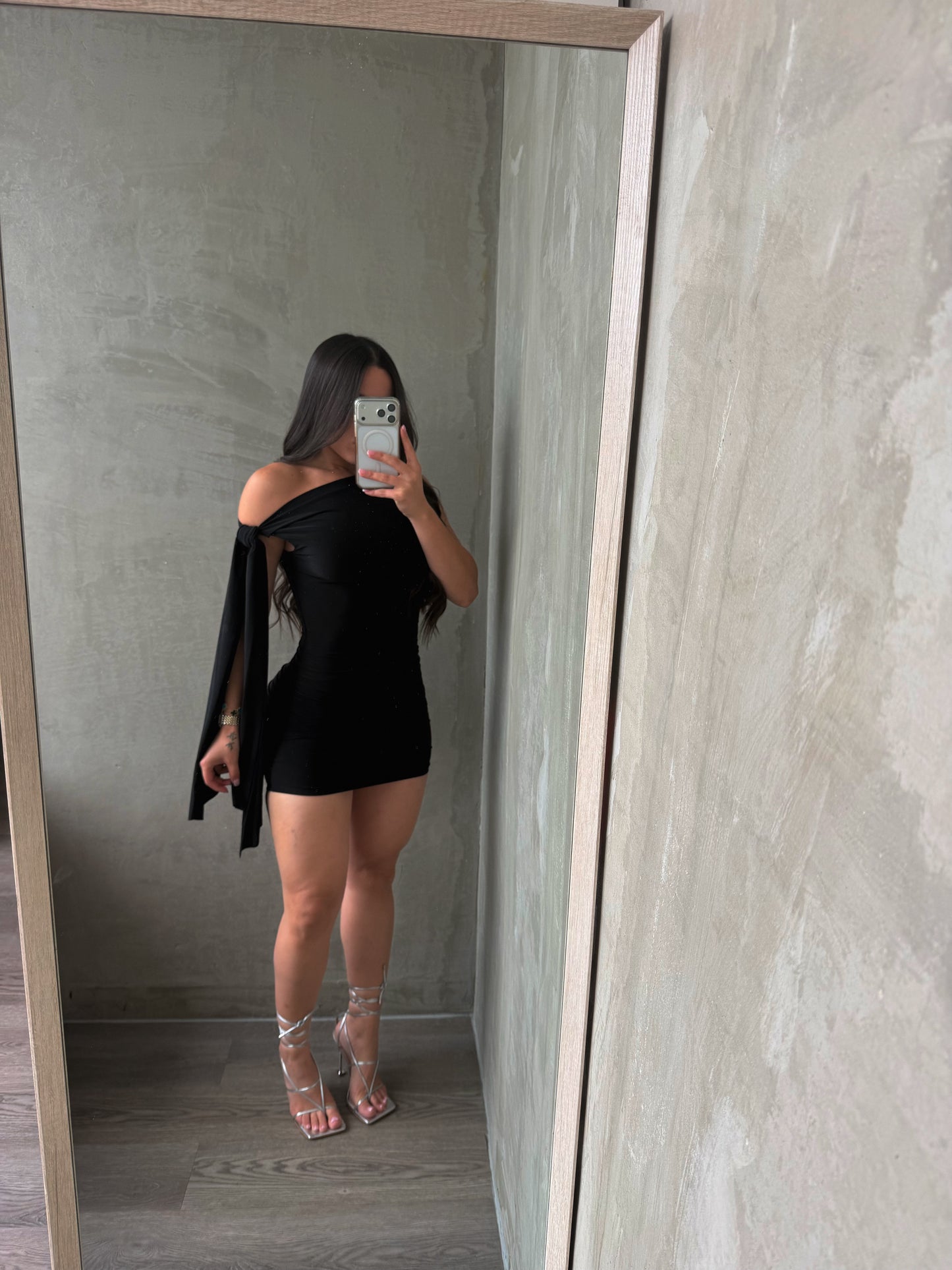 Black Off Shoulder Dress RESTOCK