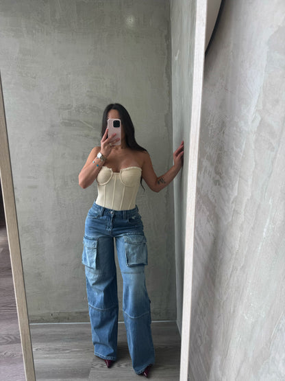 Butter Bustier Top