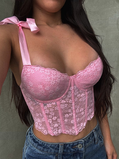Light Pink Lace Corset
