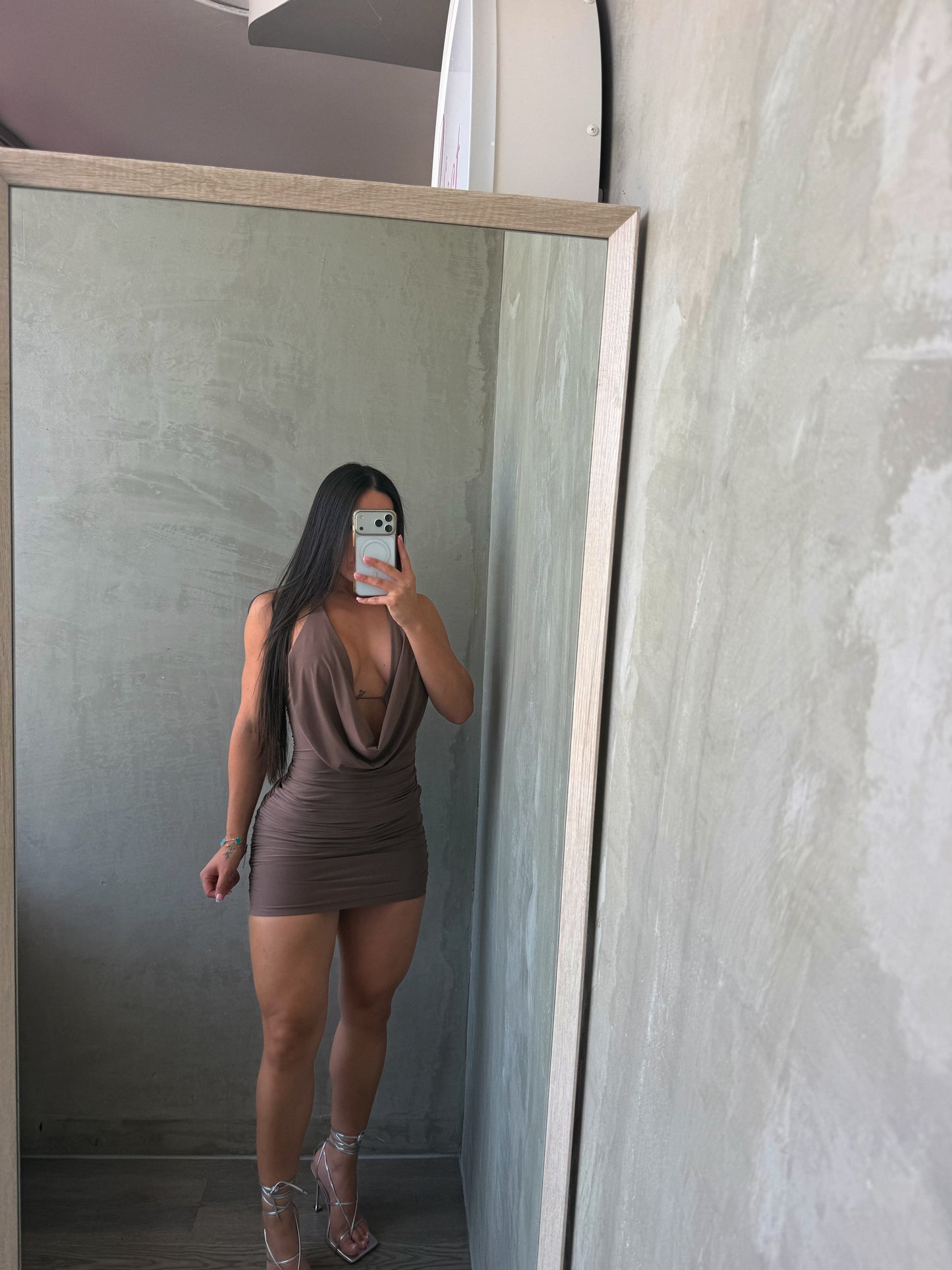 Mocha Halter Dress