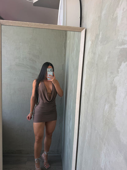 Mocha Halter Dress