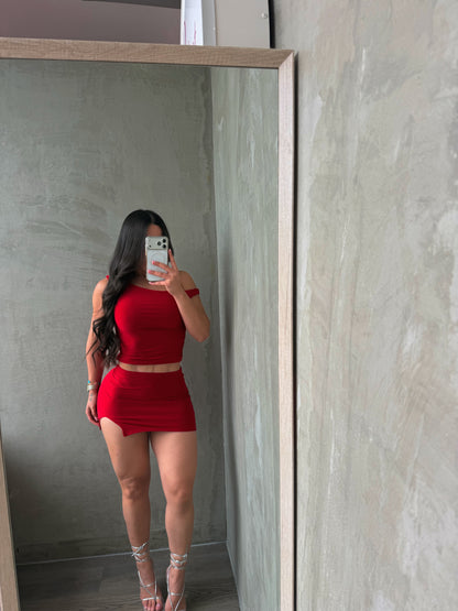 Red Mini Skirt