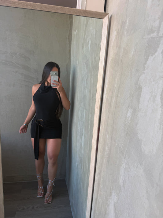 Black Halter Dress