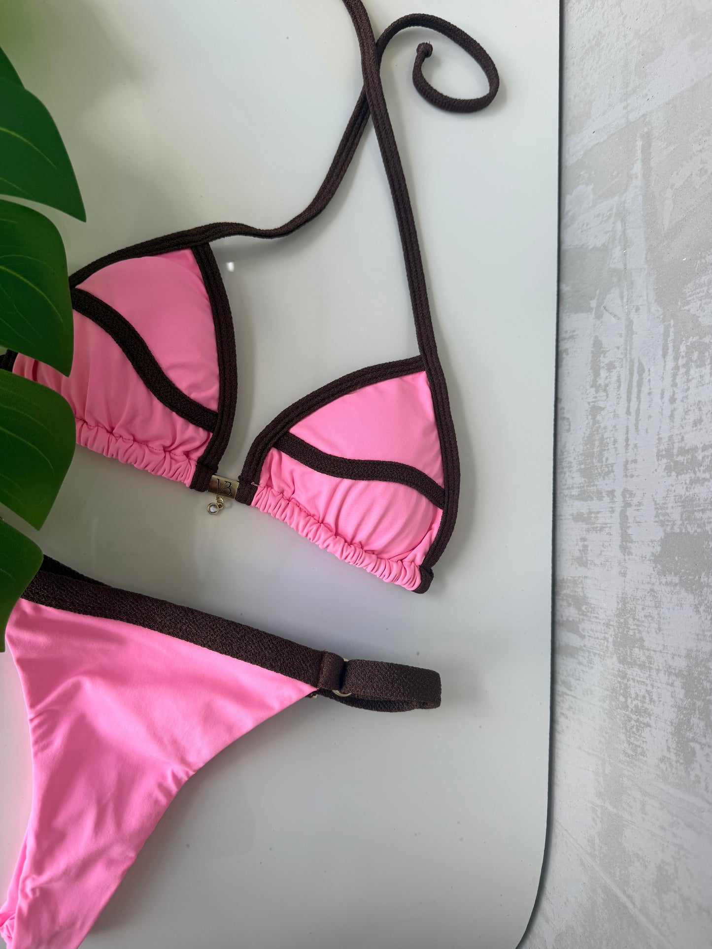 Pink & Brown Bikini