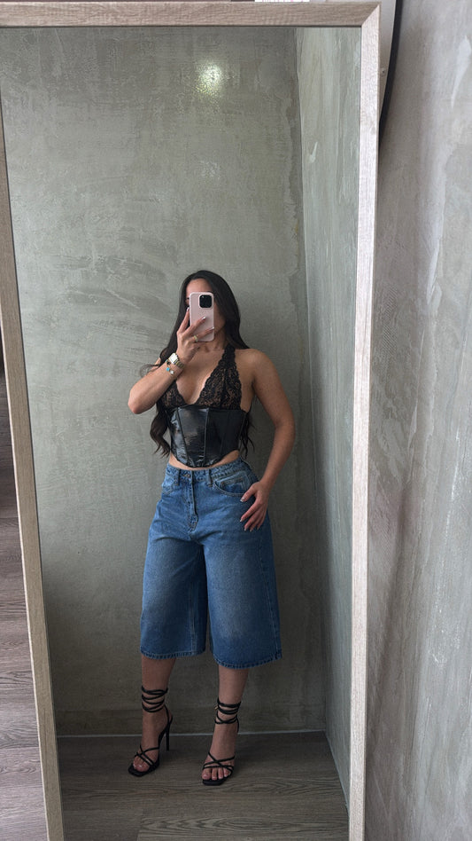 Blue Denim Jorts