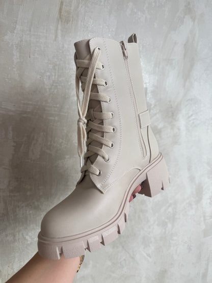 Off White Combat Boots