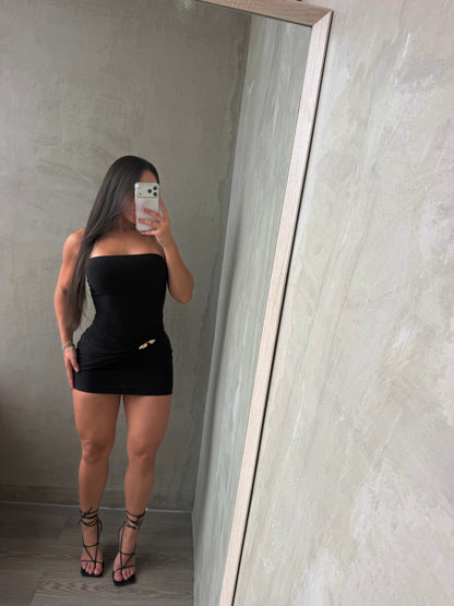 Black Strapless Dress