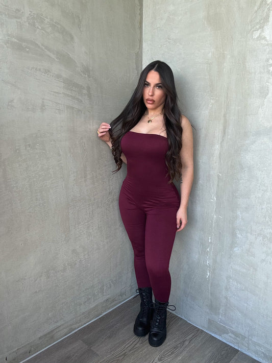 Burgundy Jumpsuit