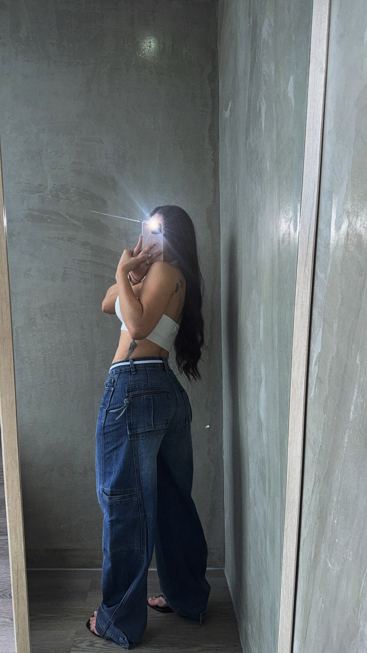 Barrel Baggy Cargo Jeans