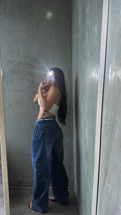 Barrel Baggy Cargo Jeans