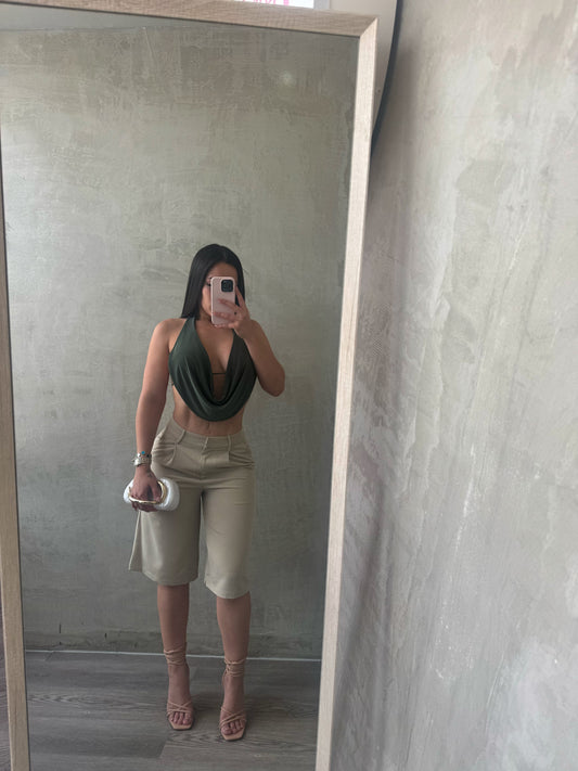 Taupe Bermuda Shorts