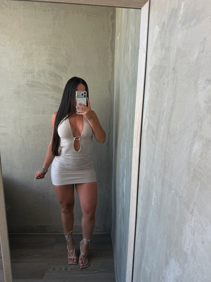 Stone Halter Dress