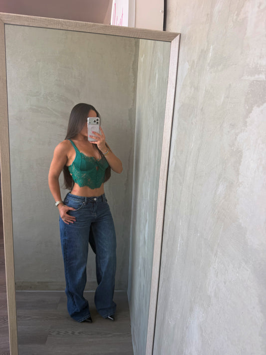 Dark Denim Low Rise Jeans