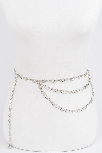 Rhinestones Chain Belt