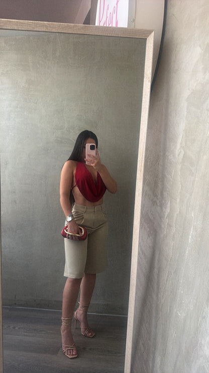 Taupe Bermuda Shorts