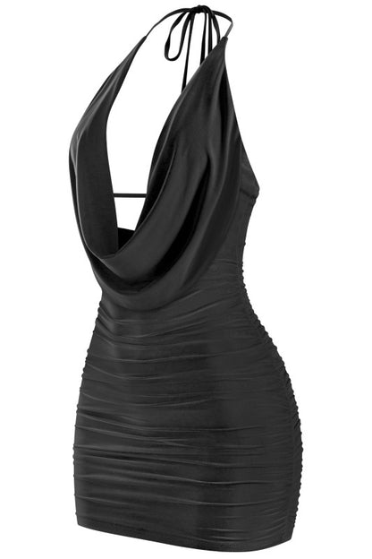Black Halter Dress
