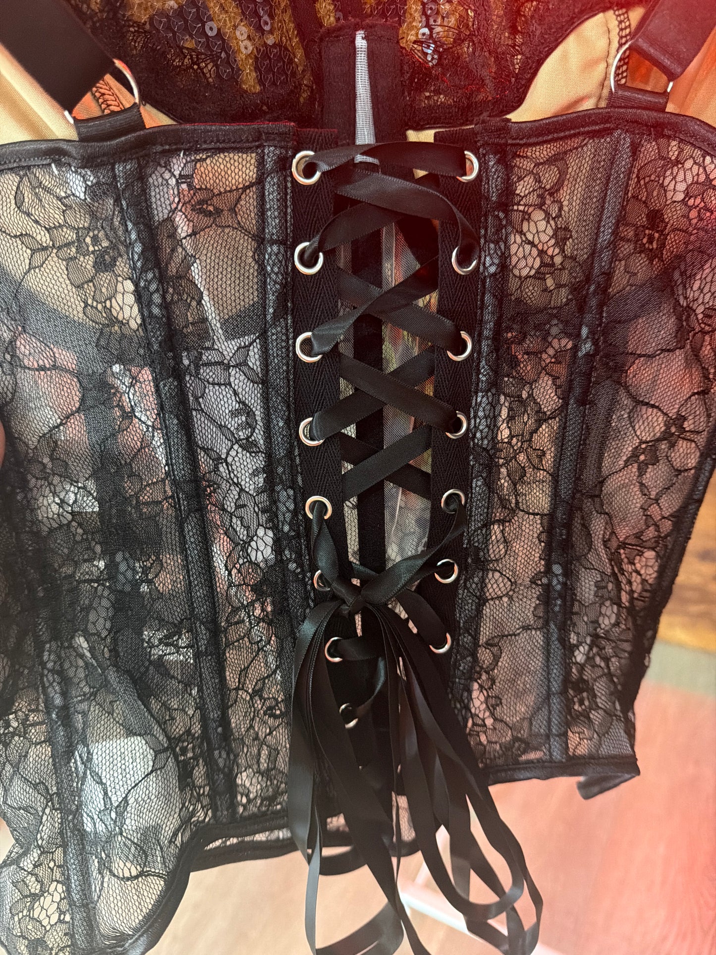 Black Lace Bustier