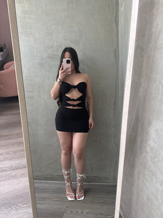 Black Cutouts Dress