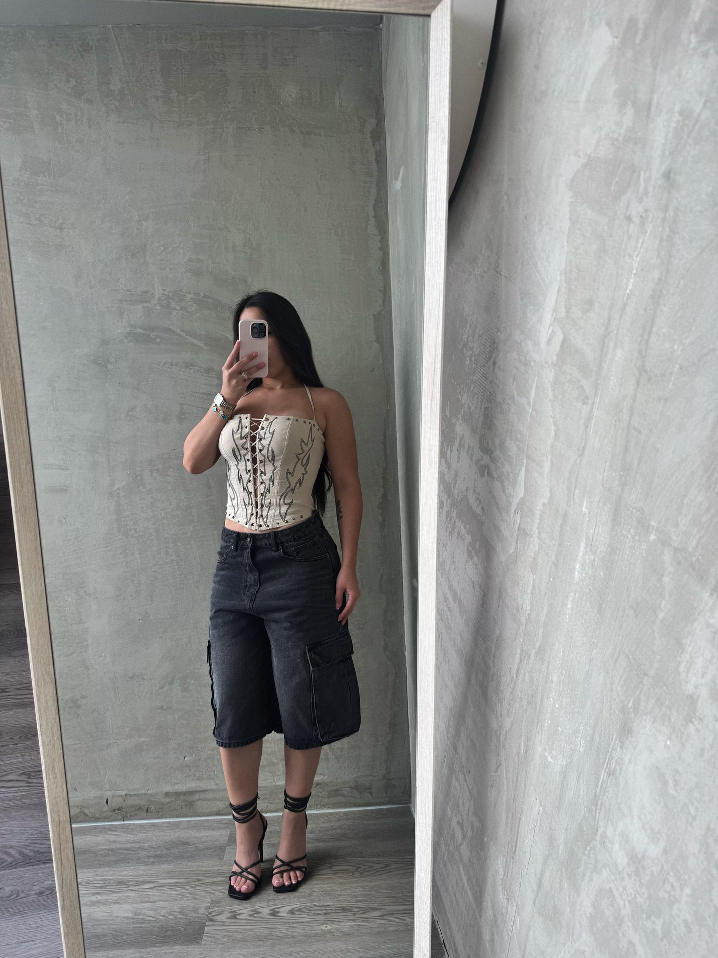 Cream Western Bustier