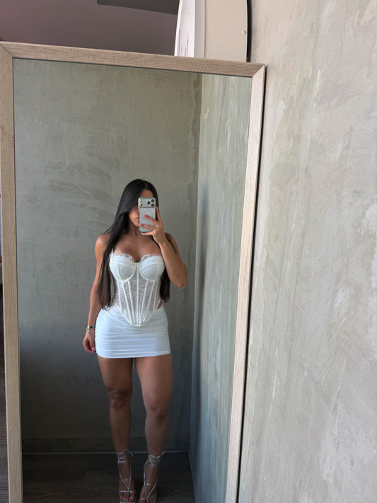 Off White Rushed Skirt