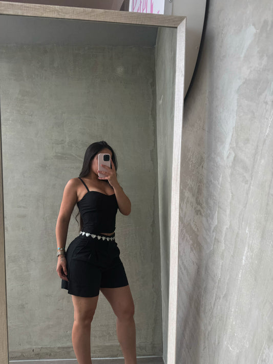 Black Linen Set