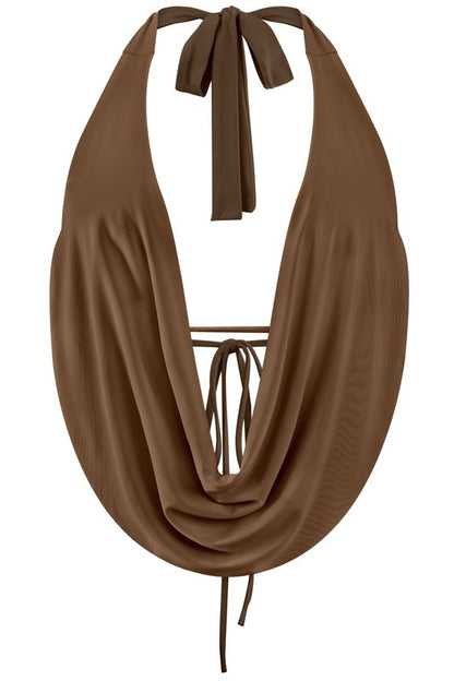 Mocha Halter Top
