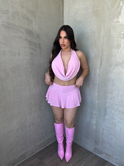 Ligh Pink Skort Set