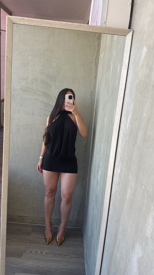 Black Halter Dress