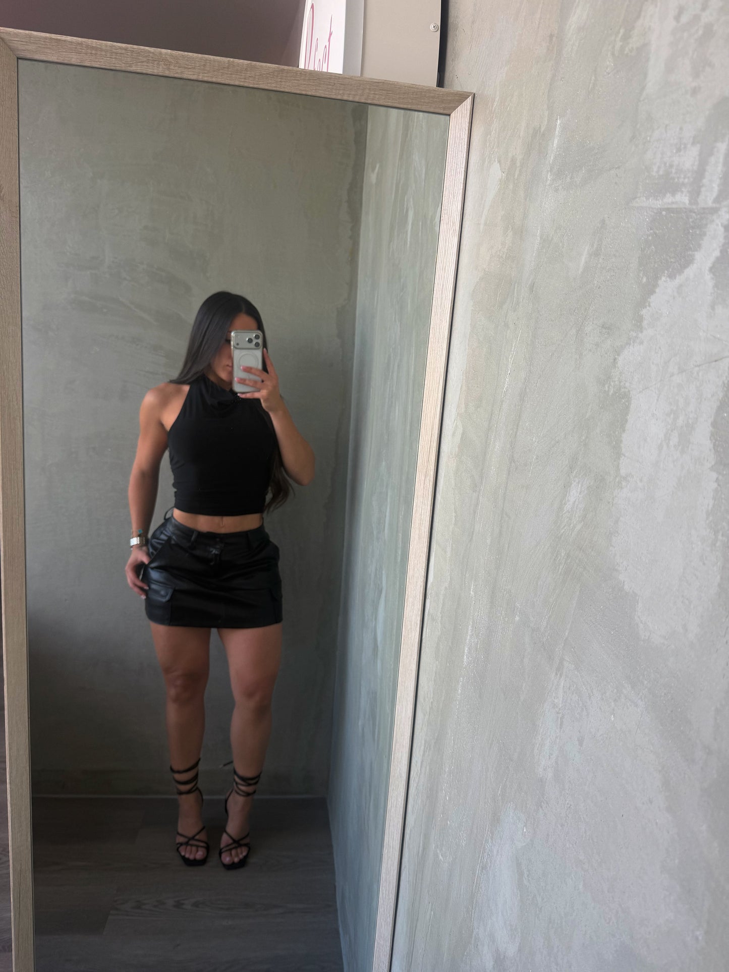 Black Leather Skirt