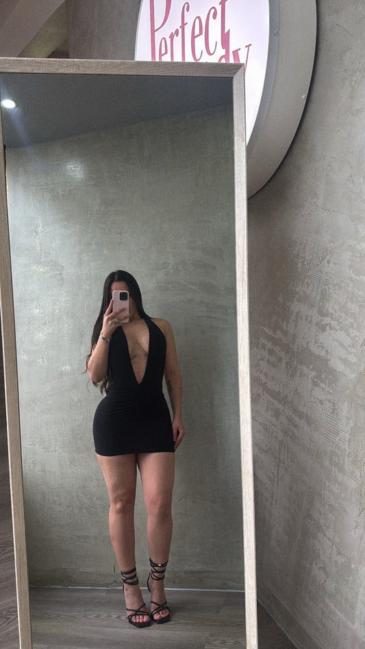 Black Halter Dress