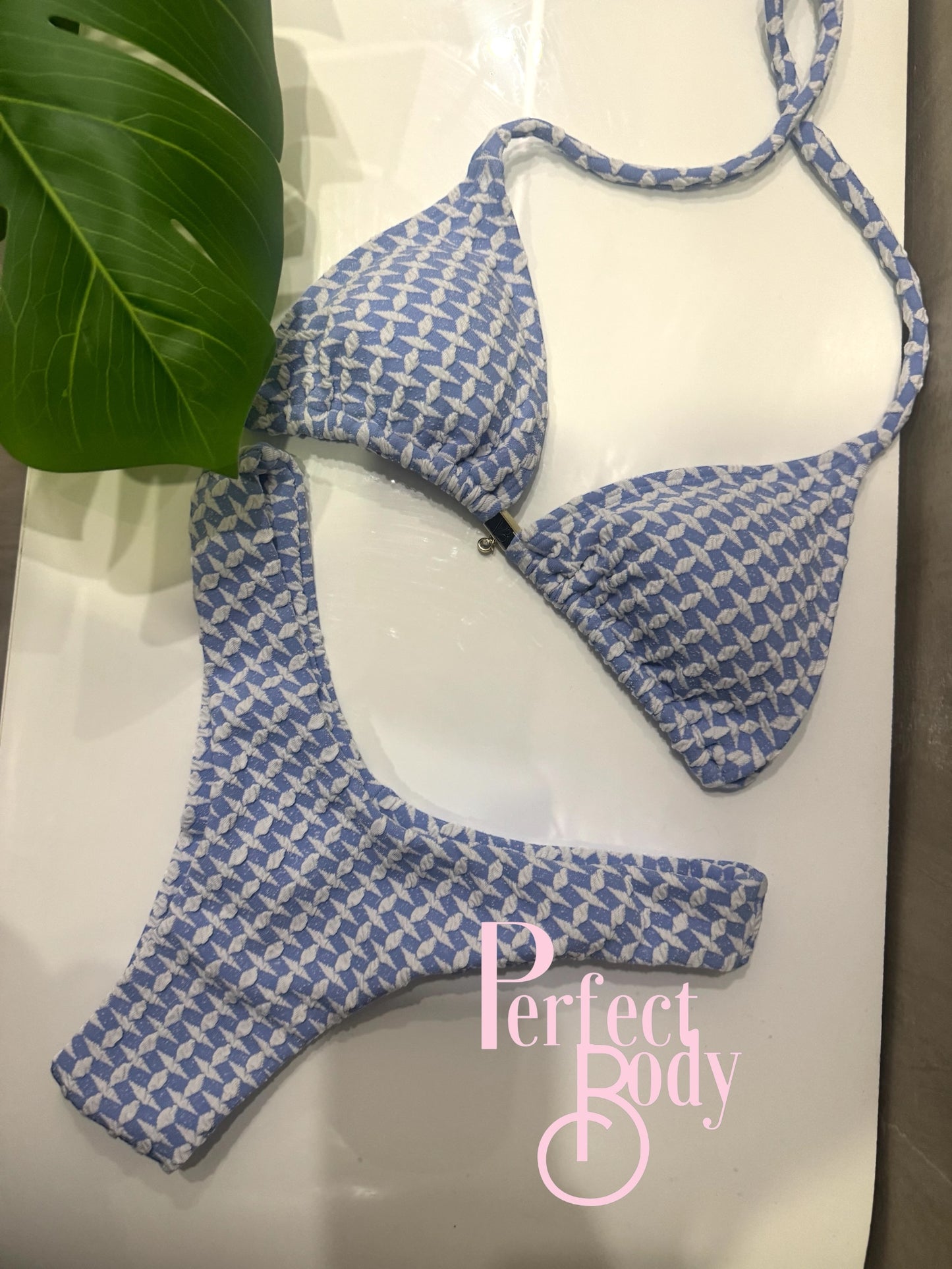 Baby Blue/Cream Bikini